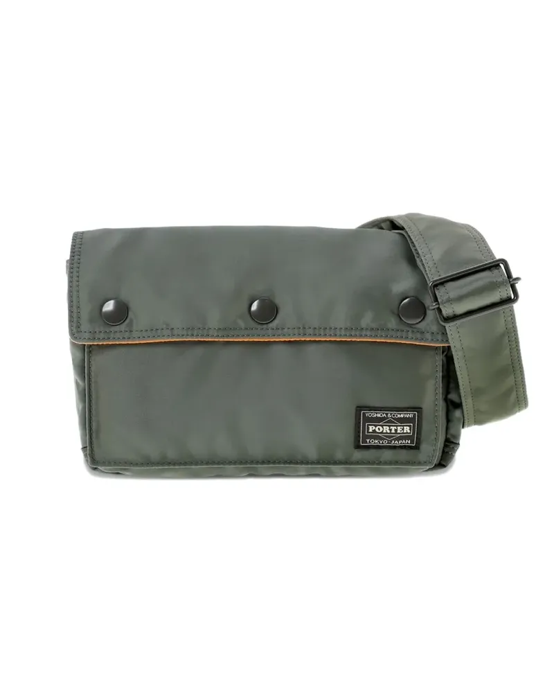 PORTER-YOSHIDA & CO logo-patch messenger bag - Grün Grün