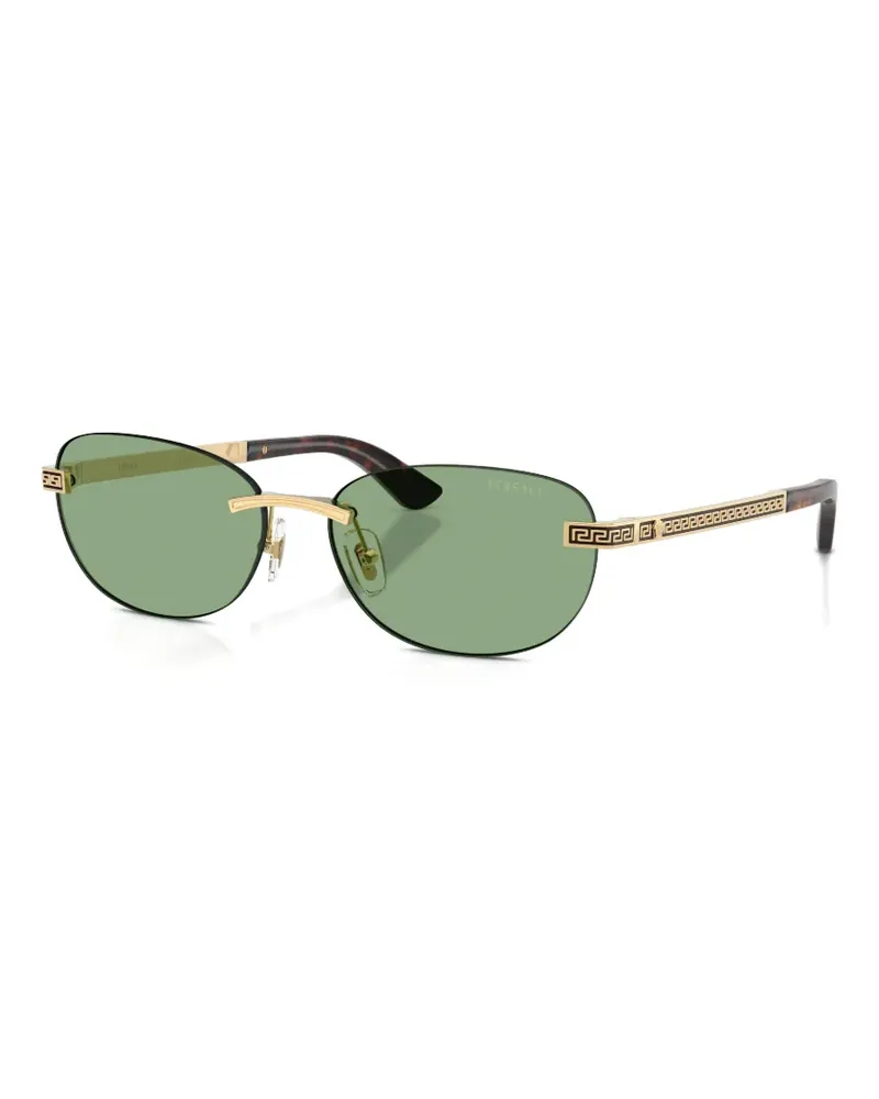 Versace Rahmenlose Greca Sonnenbrille - Gold Gold