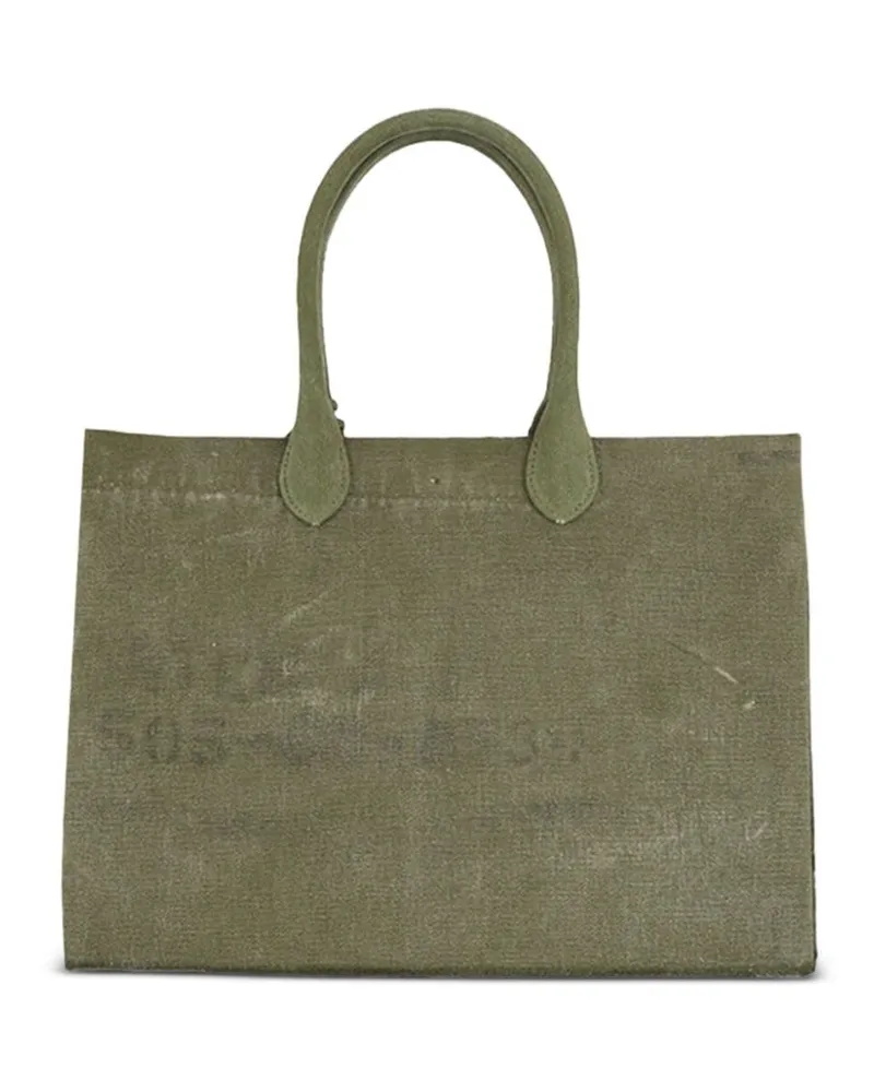 READYMADE Tote Bag aus Baumwolle - Grün Grün
