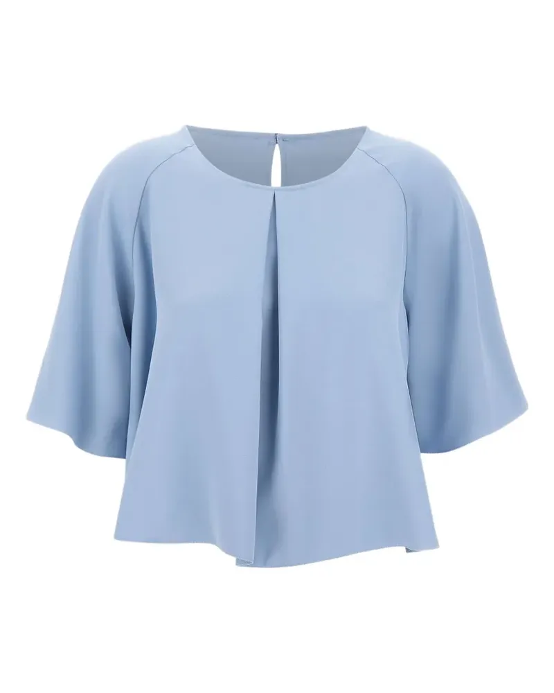 Kaos Cropped-Oberteil mit Falten - Blau Blau