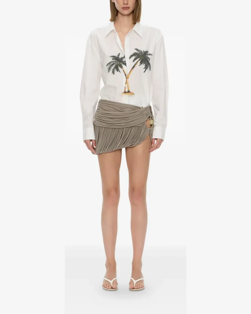 Christopher Esber mini Beach Glass Bubble skirt - Nude Nude