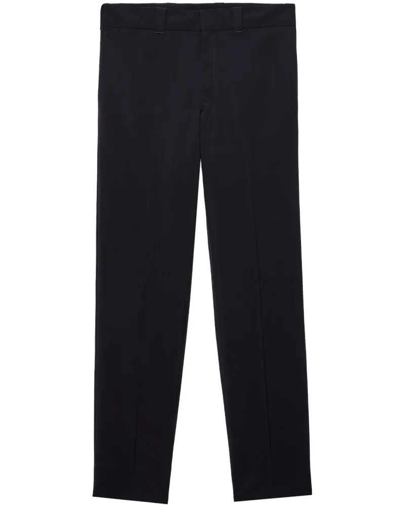 Prada Hose mit Triangel-Logo - Schwarz Schwarz