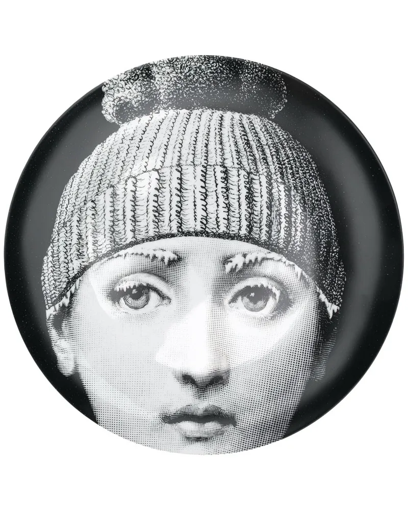 Fornasetti T&V' Wandteller Weiß