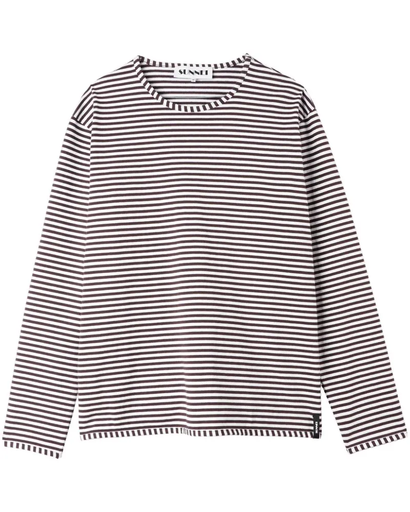 SUNNEI Gestreiftes T-Shirt - Braun Braun