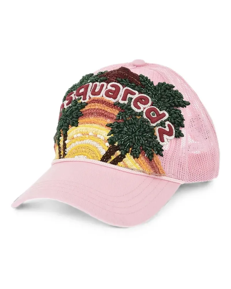 Dsquared2 embellished baseball cap - Rosa Rosa