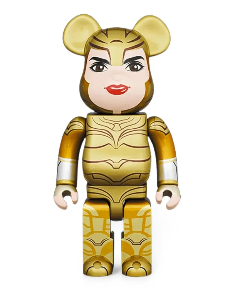 Medicom Toy Wonder Woman Golden Armour Be@rbrick 400% Figur Gold