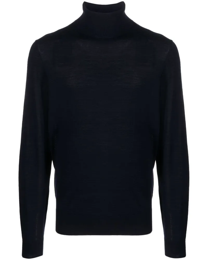 FURSAC Pullover mit Rollkragen Blau