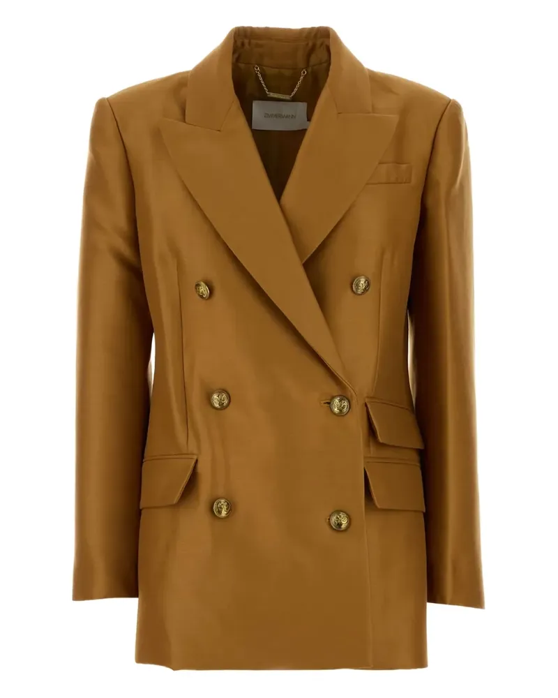 Zimmermann Doppelreihiger Hypnotic Blazer - Braun Braun