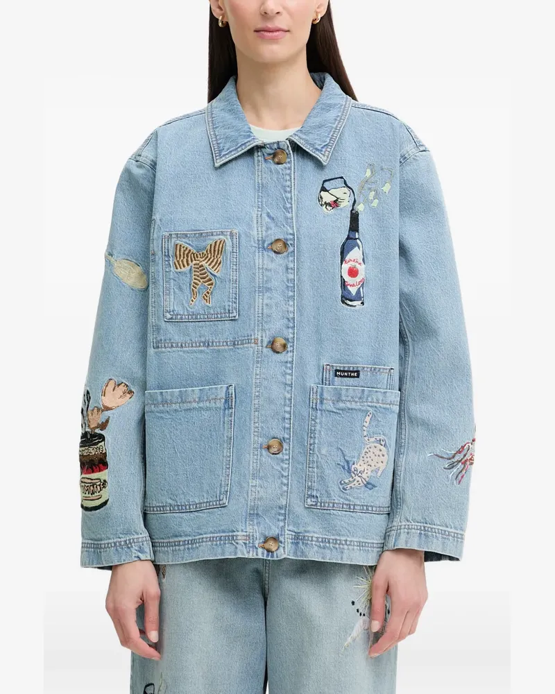 MUNTHE Braulia Jeansjacke - Blau Blau