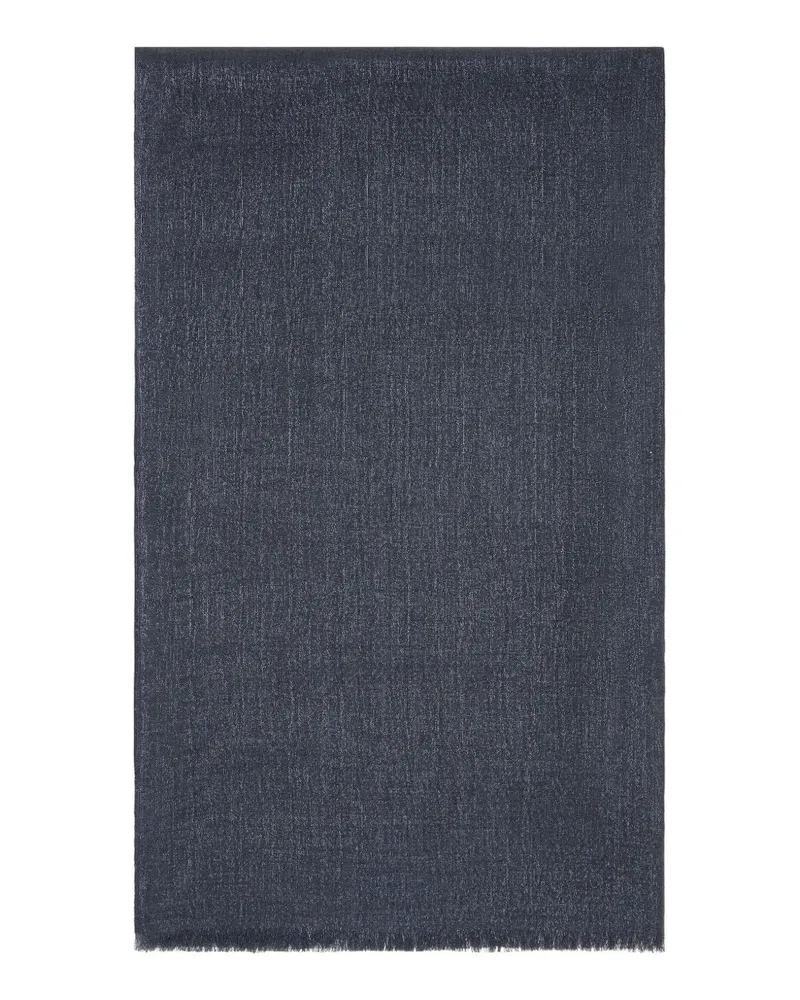 Brunello Cucinelli Schal mit ausgefransten Kanten - Blau Blau