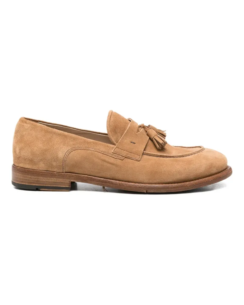 Eleventy Loafer aus Wildleder mit Quasten - Braun Braun