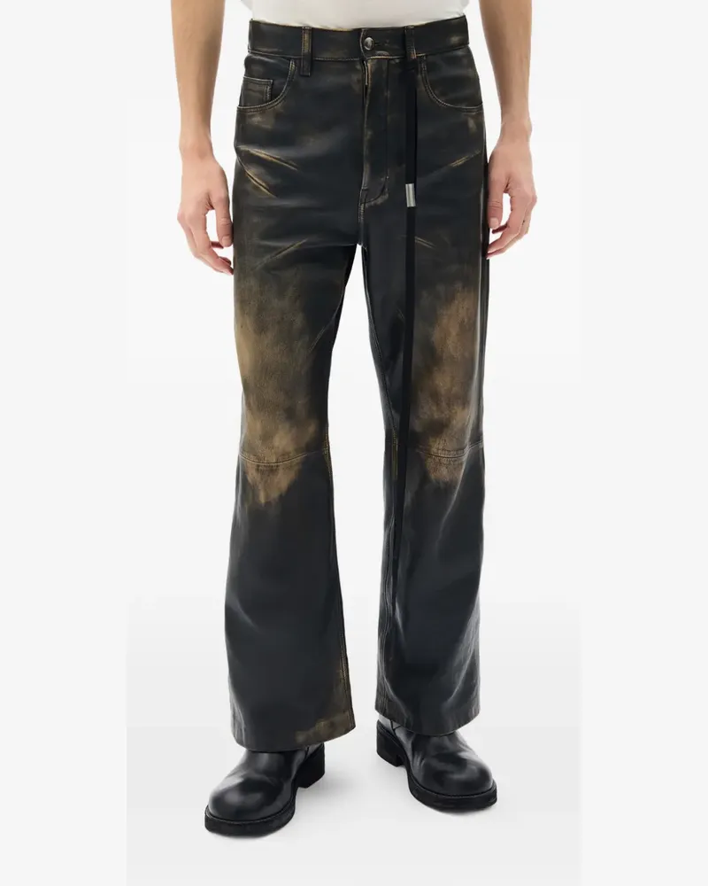 Ann Demeulemeester Alarik flared trousers - Schwarz Schwarz