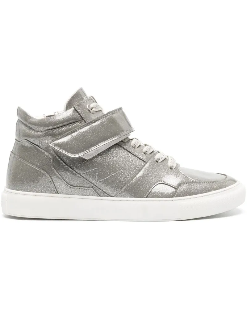 Zadig & Voltaire 1747 Mid Flash Infinity Sneakers Silber