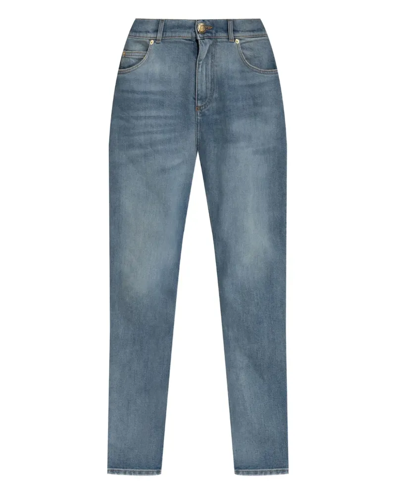 Balmain Jeans mit Tragefalten - Blau Blau