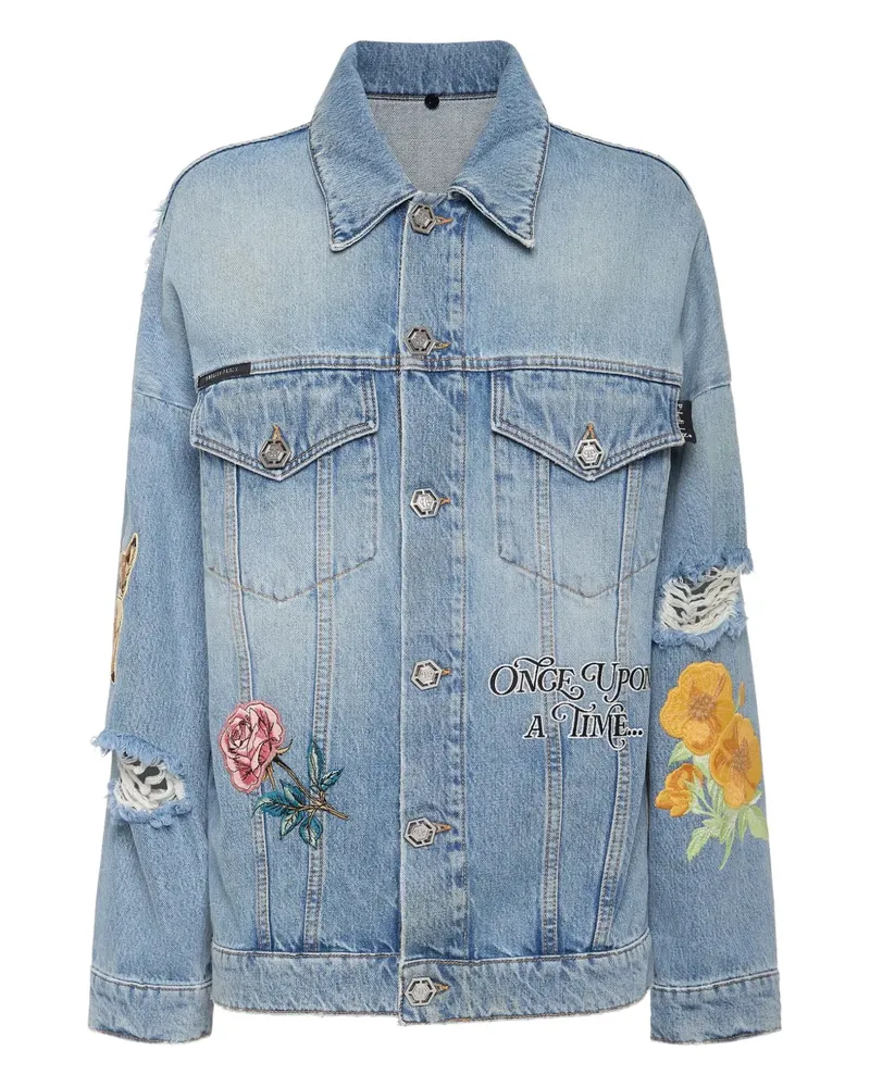 Philipp Plein Fairy Jeansjacke - Blau Blau