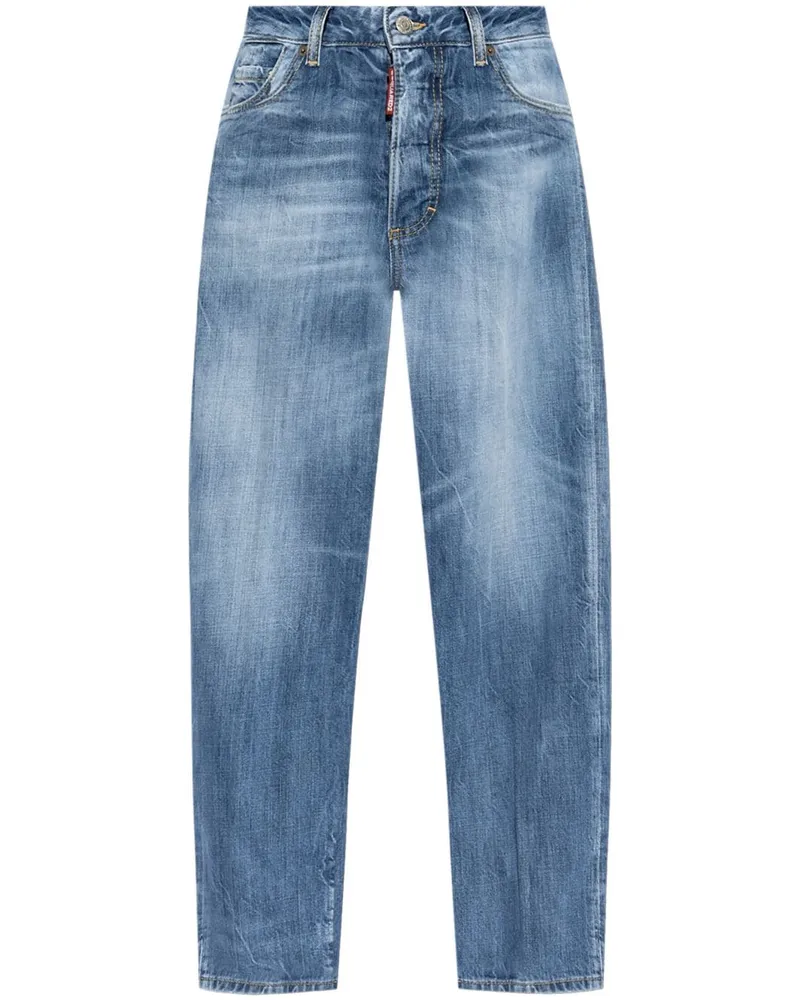 Dsquared2 Jeans mit Logo-Patch - Blau Blau