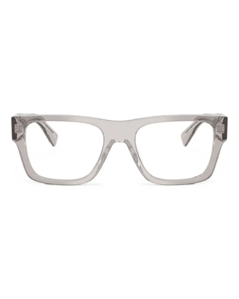 Prada Brille mit eckigem Gestell - Grau Grau