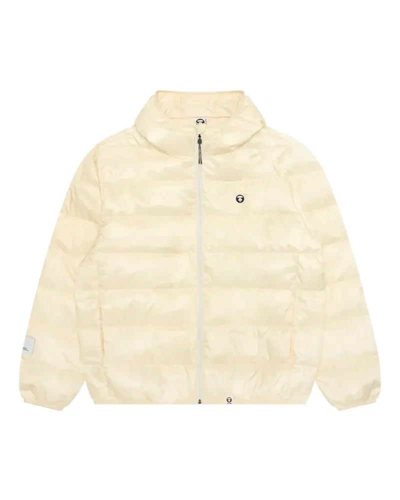 BAPE Gesteppte Kapuzenjacke - Nude Nude