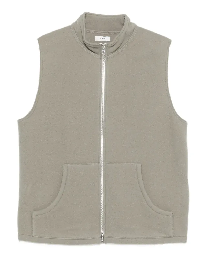 Rier zip-fastening pocket gilet - Grau Grau