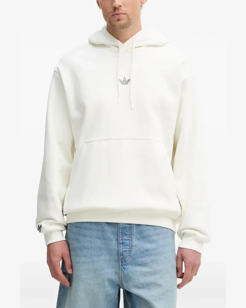 adidas graphic-print hoodie - Nude Nude