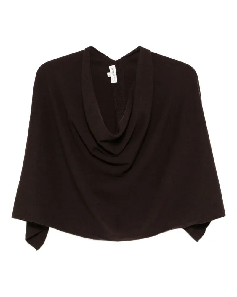 Eric Bompard Poncho aus Kaschmir mit Wasserfallkragen - Braun Braun