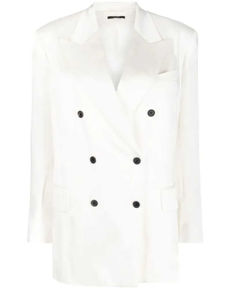 Tom Ford Doppelreihiger Blazer - Weiß Weiß