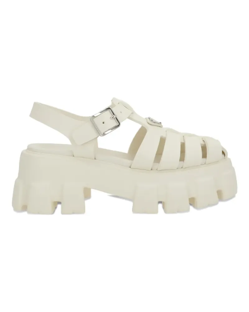 Prada Monolith buckle sandals - Nude Nude