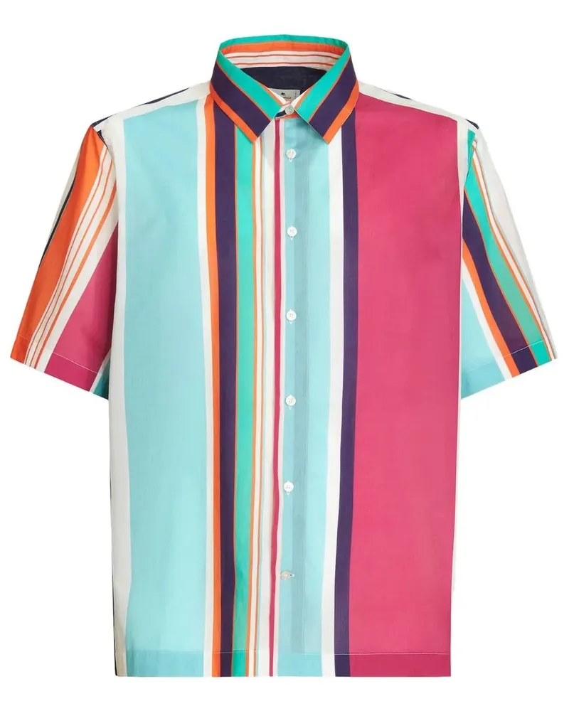 Etro Hemd mit Längsstreifen - Blau Blau