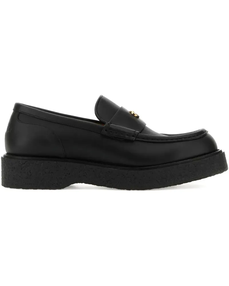 Gucci Menen Loafer mit GG-Schild - Schwarz Schwarz