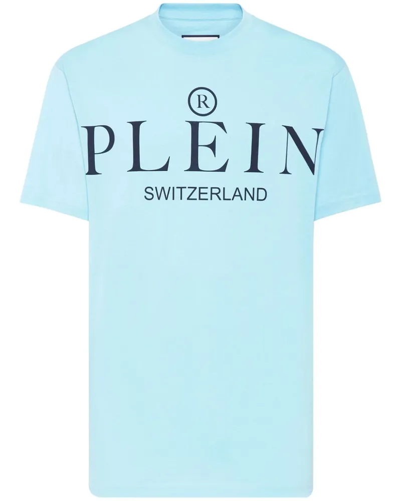 Philipp Plein T-Shirt mit Logo-Print - Blau Blau