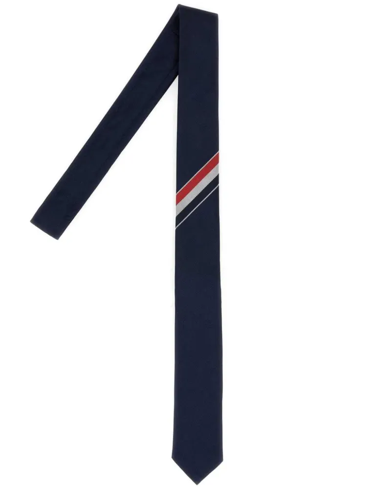 Thom Browne Grosgrain-Krawatte mit charakteristischen Streifen - Blau Blau