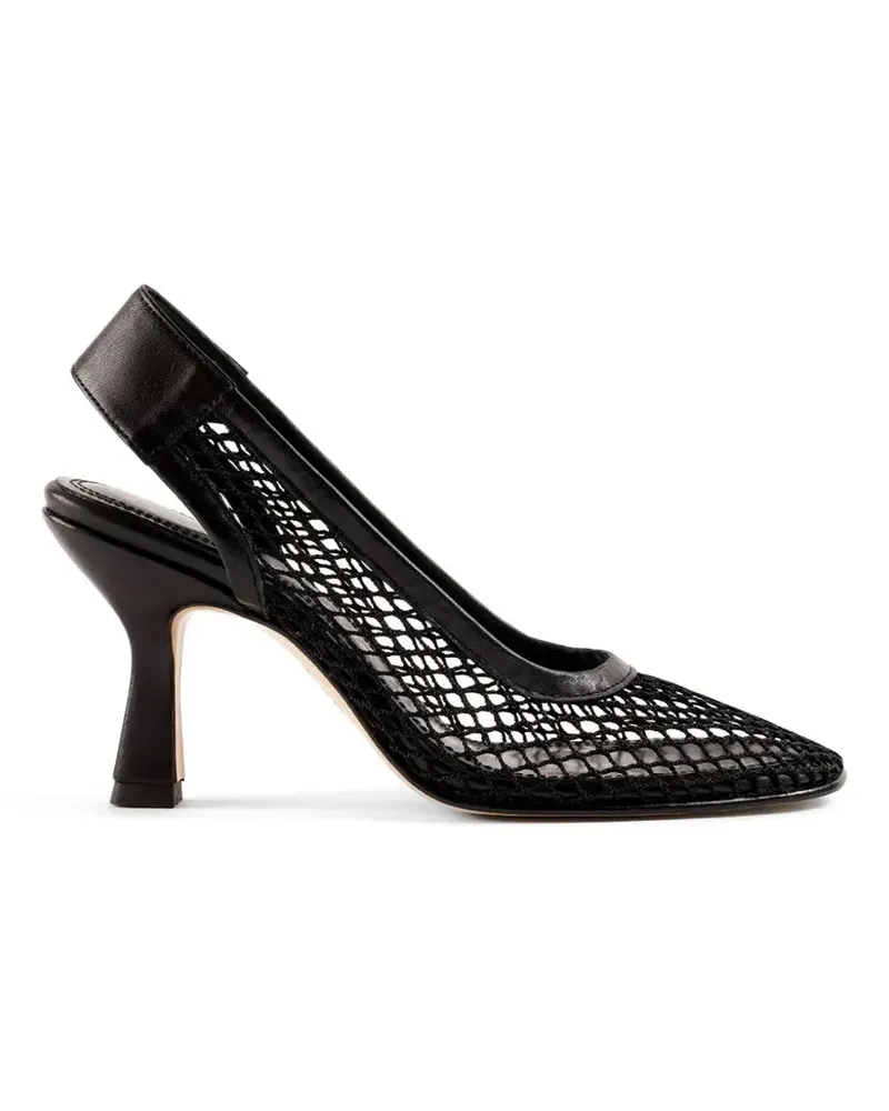 SOULIERS MARTINEZ Beatriz mesh slingback pumps - Schwarz Schwarz
