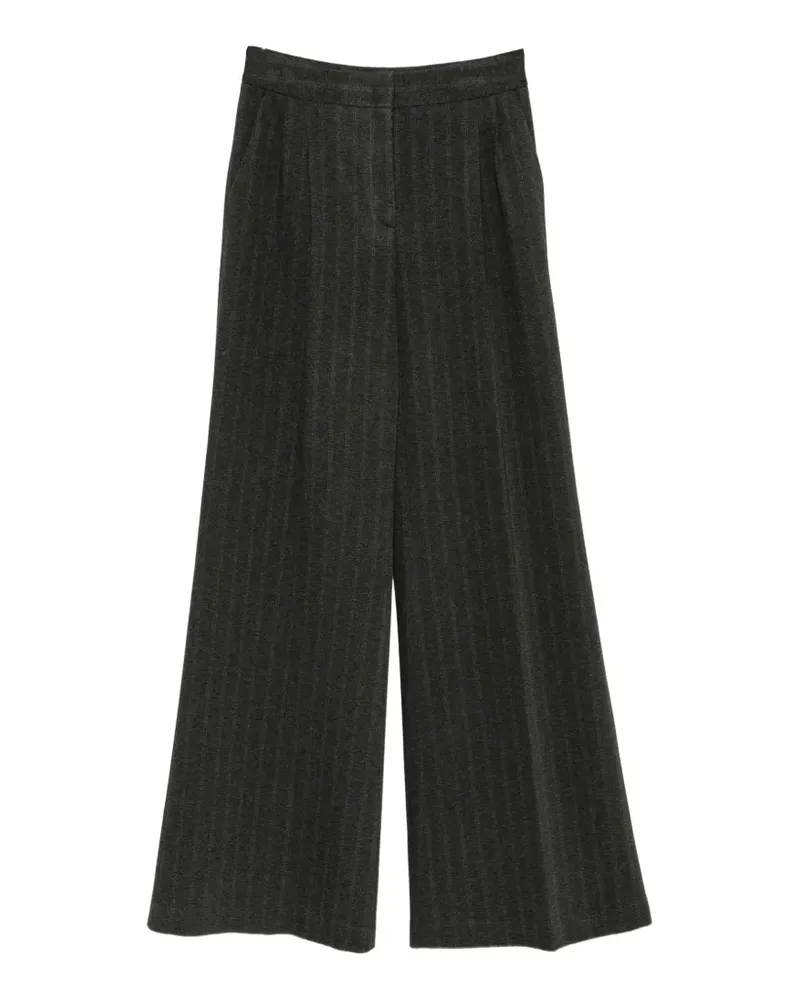 VIA MASINI 80 Wide-Leg-Hose mit Nadelstreifen - Grau Grau