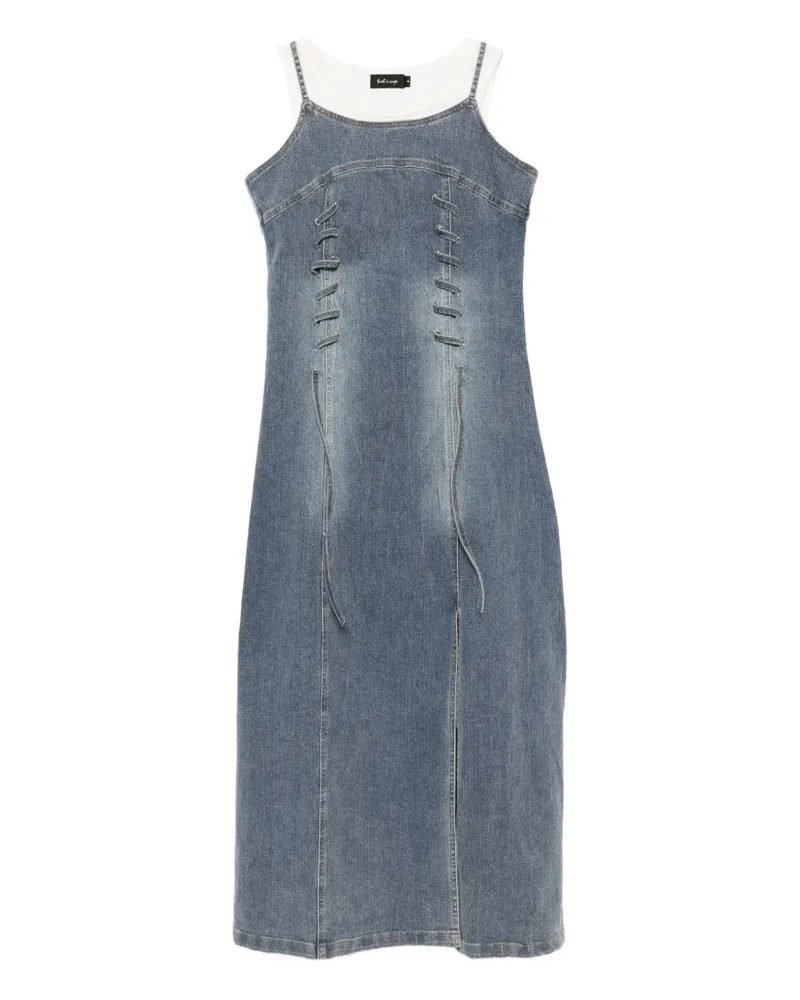 Tout a Coup Kleid aus Denim - Blau Blau
