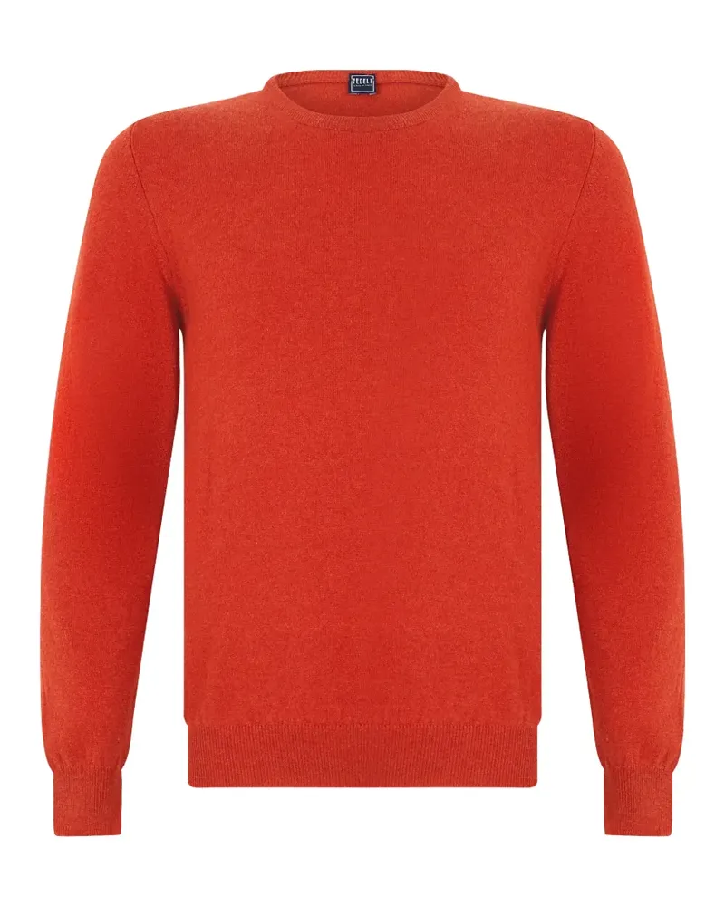 Fedeli fine-knit cashmere sweater - Orange Orange