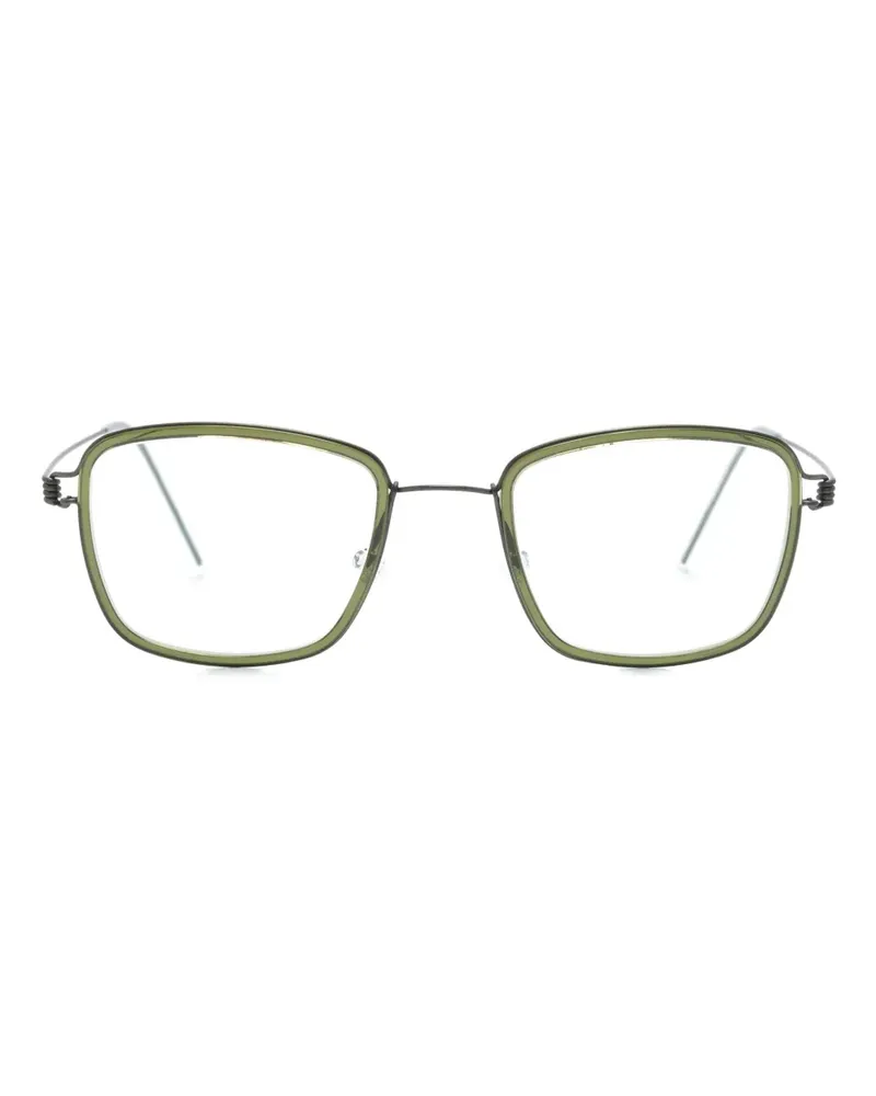 Lindberg Eric Brille mit eckigem Gestell - Grün Grün