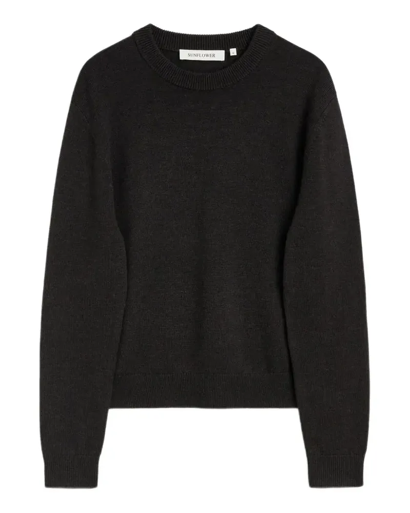 Sunflower Moon ribbed-trim sweater - Schwarz Schwarz