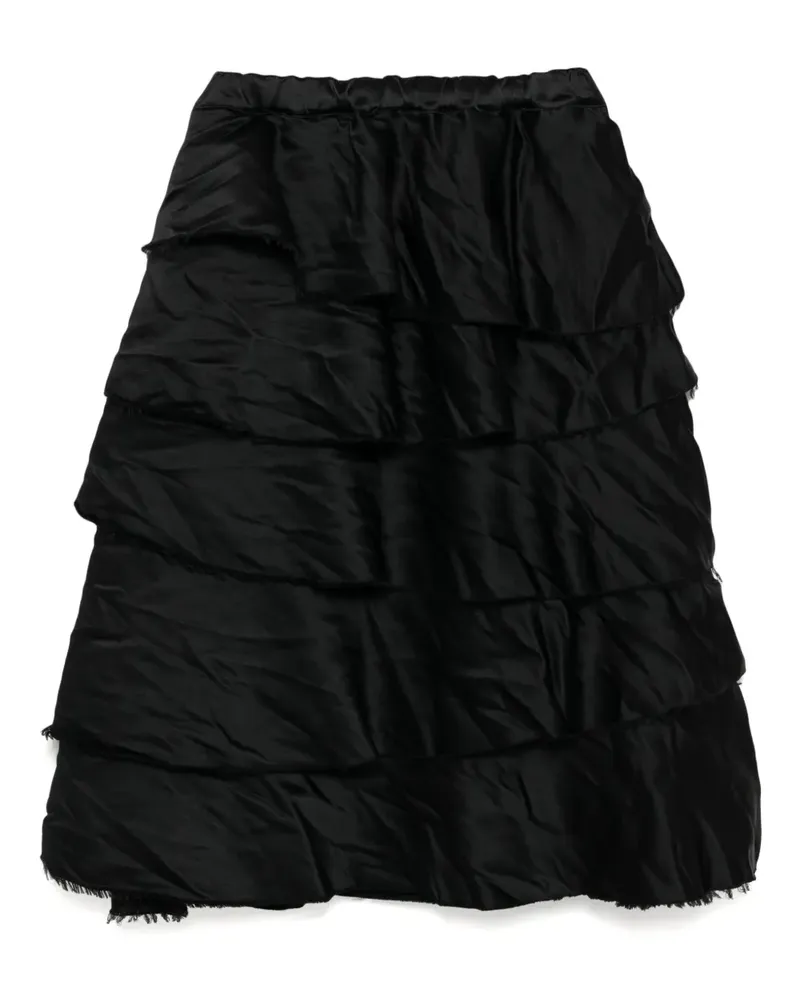Comme des Garçons Rock im Layering-Look - Schwarz Schwarz