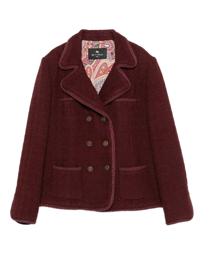 Etro Doppelreihiger Blazer - Rot Rot