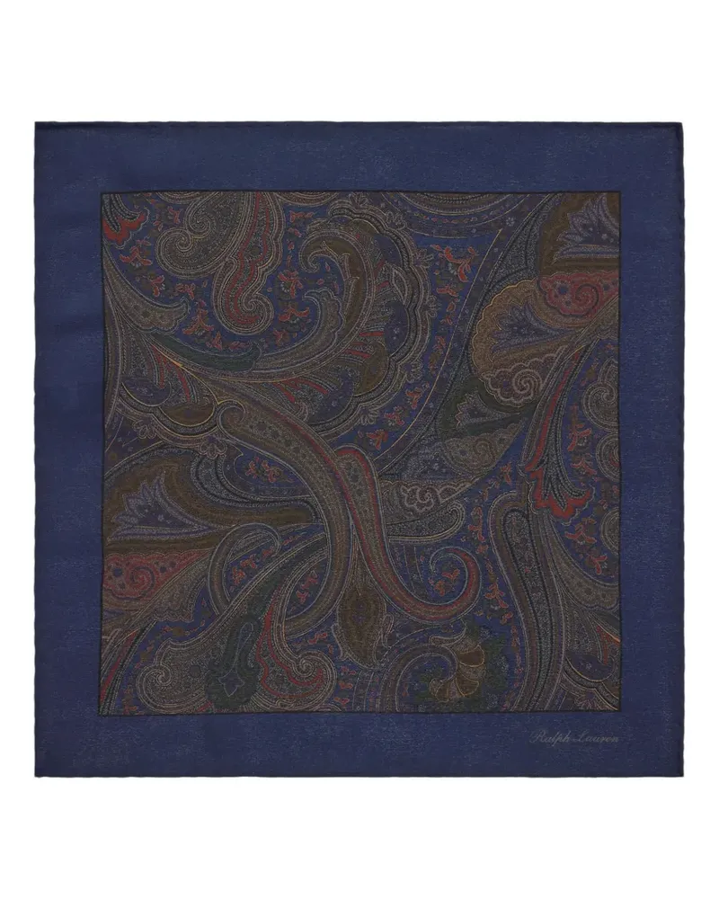 Ralph Lauren Einstecktuch mit Paisleymuster - Blau Blau