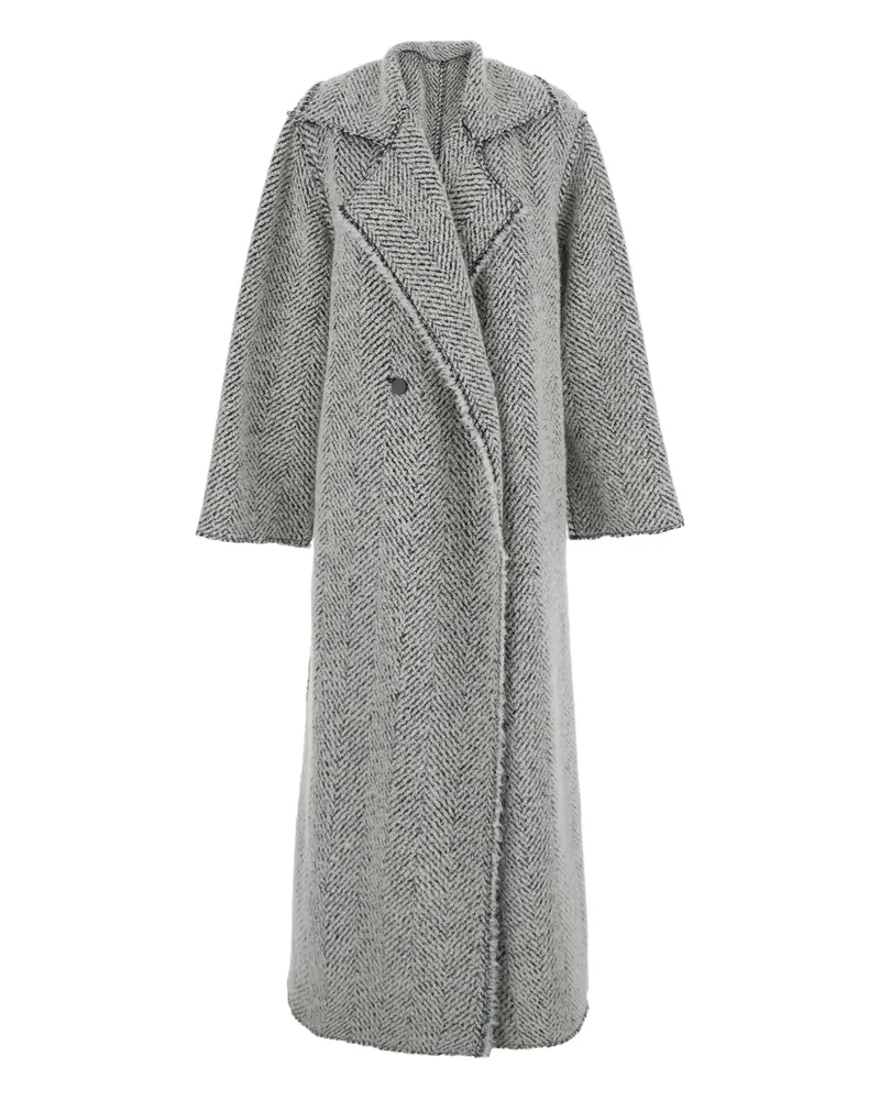Alberta Ferretti double-breasted coat - Grau Grau