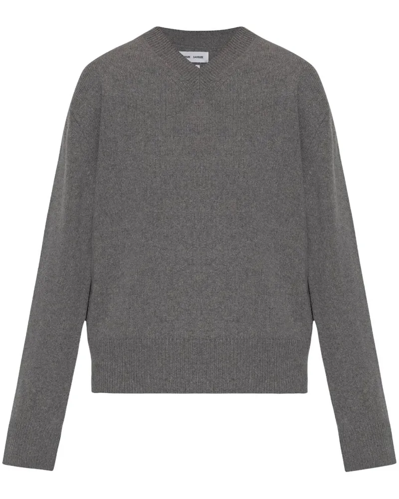 Samsøe & Samsøe Gestrickter Pullover - Grau Grau