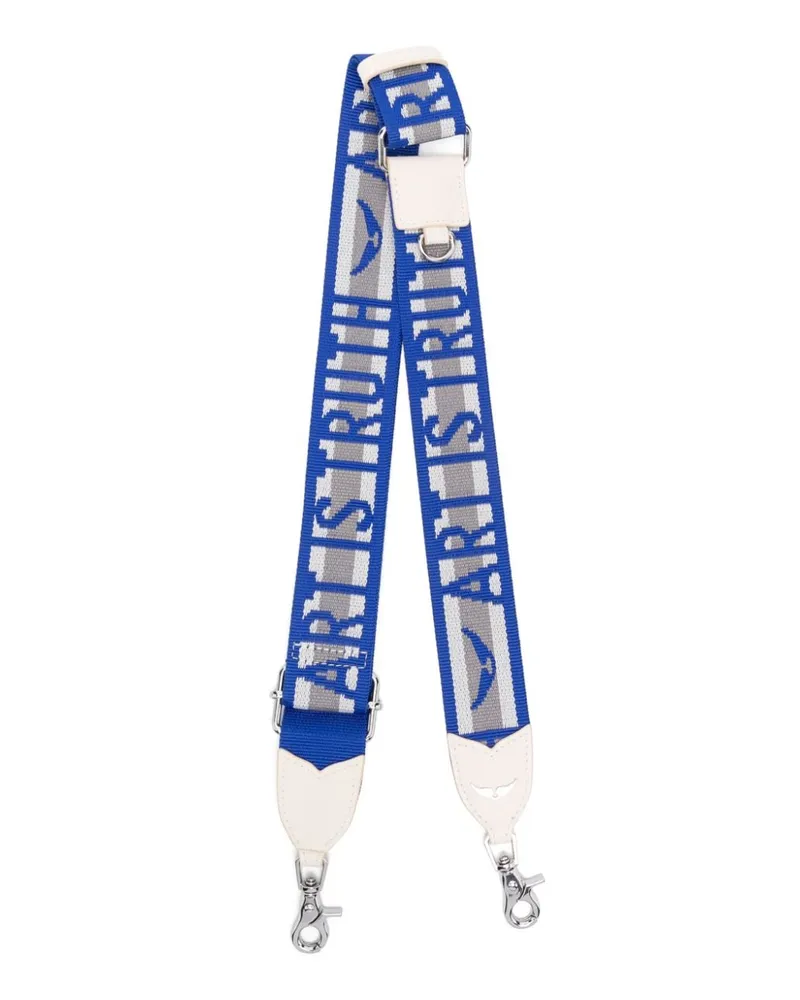 Zadig & Voltaire Schulterriemen mit Logo - Blau Blau