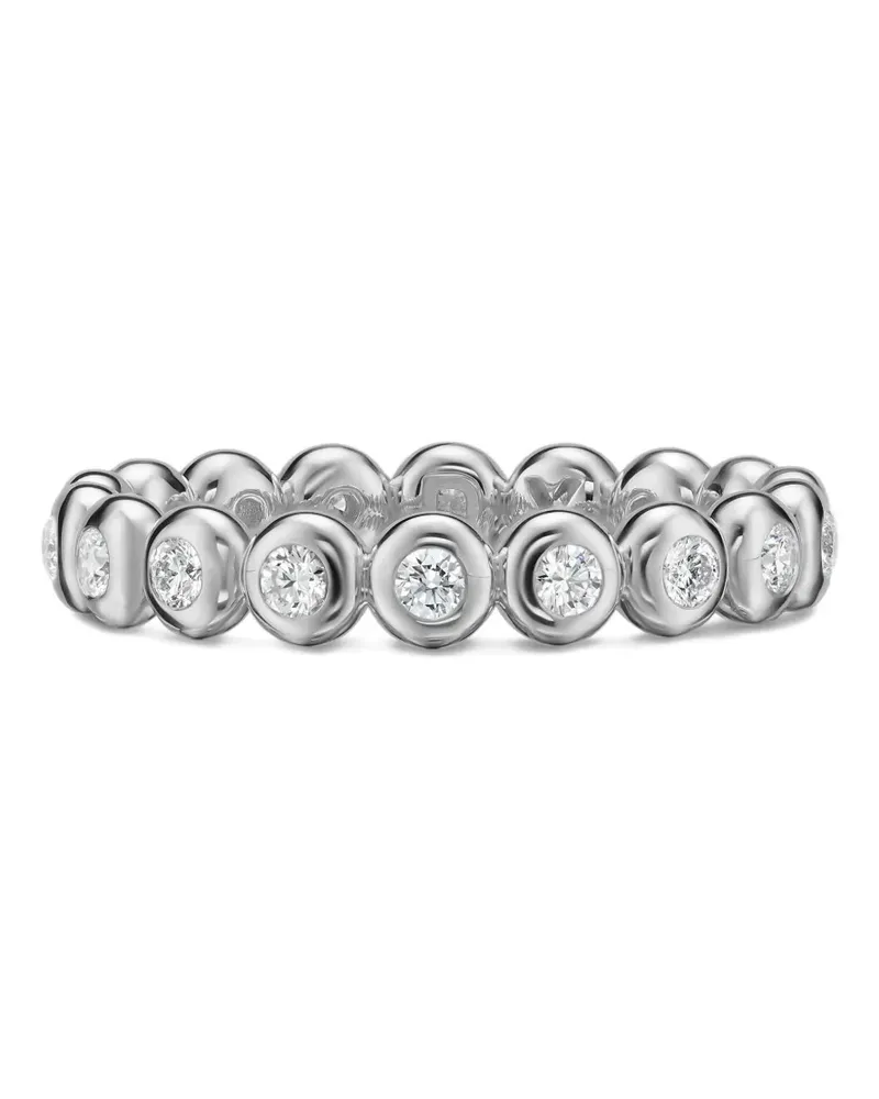 David Yurman Bandring mit Zargenfassung - Silber Silber