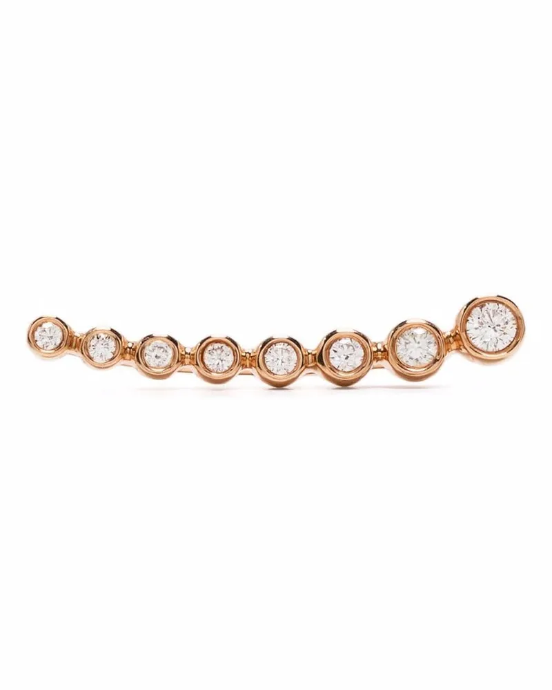 DJULA 18kt Cascade Rotgoldohrring mit Diamanten - Rosa Rosa