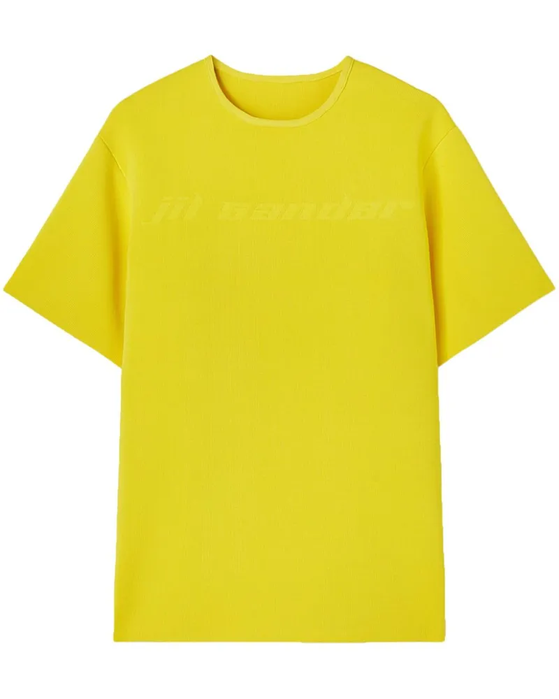 Jil Sander Kleid mit Logo-Prägung - Gelb Gelb