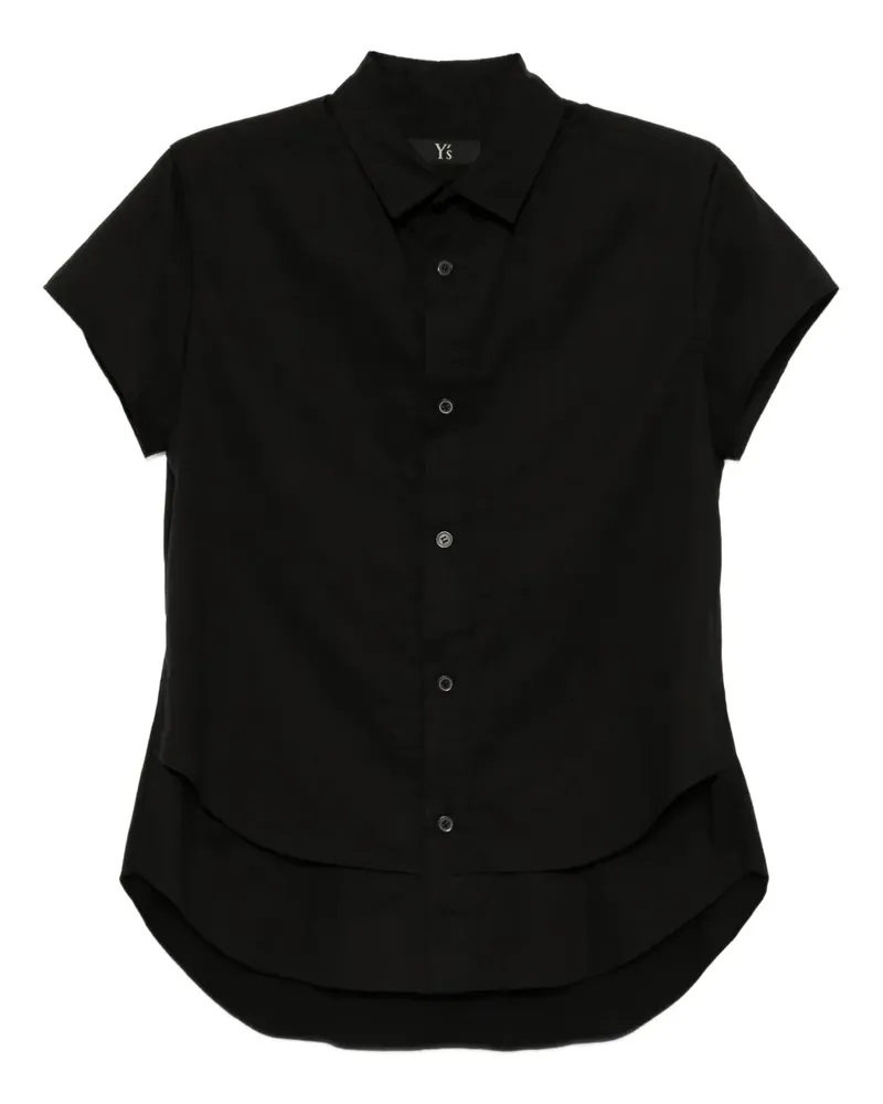 Yohji Yamamoto Klassisches Hemd - Schwarz Schwarz