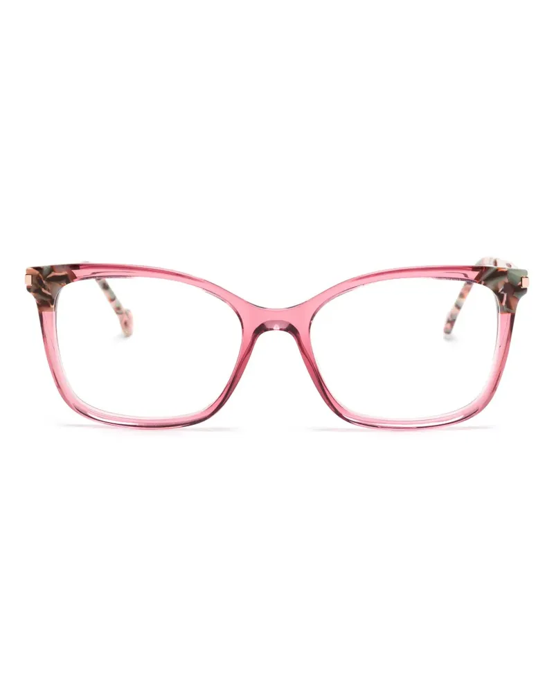 Carolina Herrera New York Brille mit eckigem Gestell - Rosa Rosa