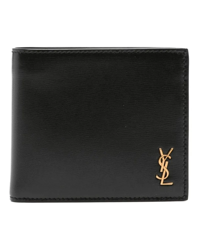 Saint Laurent Kleines Portemonnaie mit Monogramm - Schwarz Schwarz