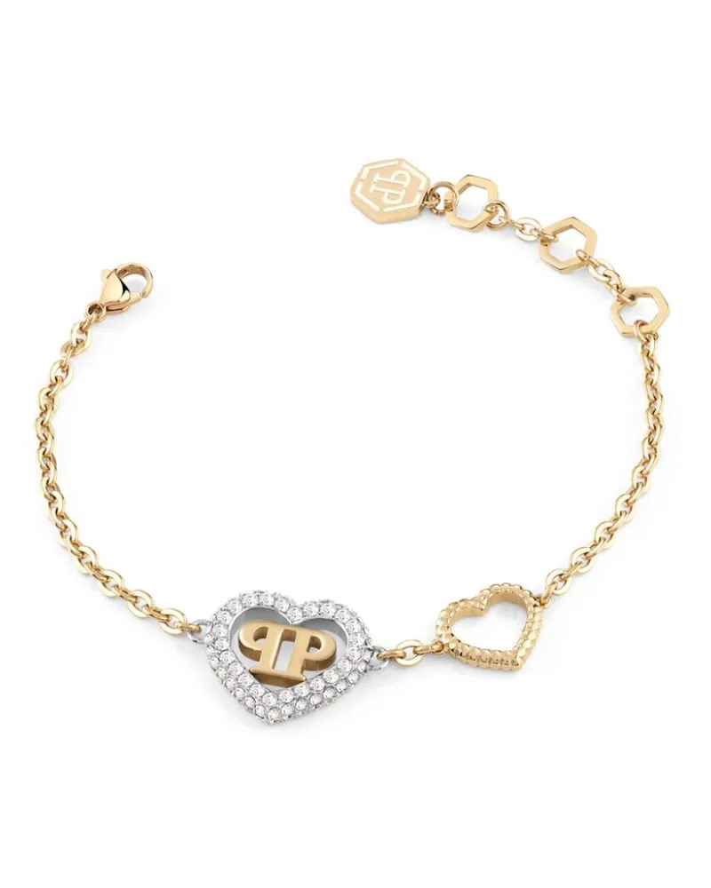 Philipp Plein Rocked Hearts Armband - Gold Gold